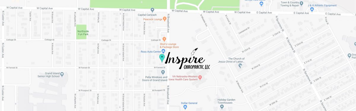 inspire chiropractic location map